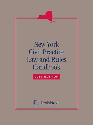 cover image of New York Civil Practice Law and Rules Handbook